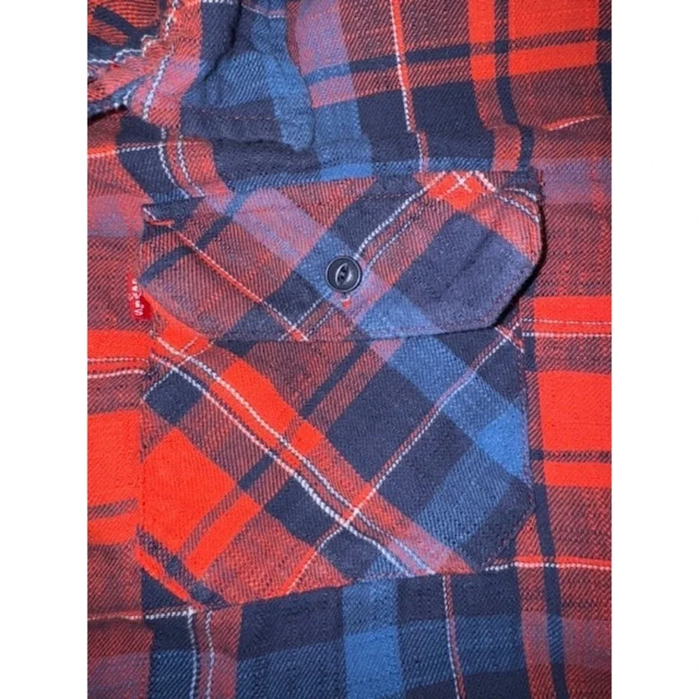 Levi's Shirt Plaid Flannel Long Sleeve Button Up Mens 2X‎